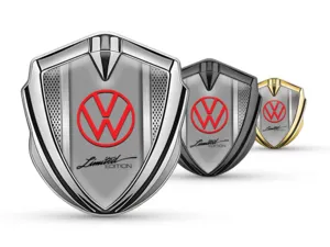 VW Badge Self Adhesive Pro Style Alloy Finish